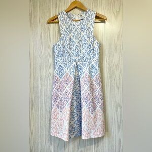 ERIN FETHERSTON Floral Dress Anthro Sz 4 EUC